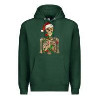Sports Green Christmas Skeleton Premium Hoodie - RanaPortraitStore