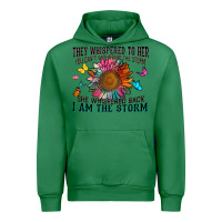 Emerald they whispered to her you can't withstand the stor Urban Hoodie - Zillion Design Studio