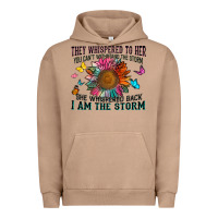 Pigment Burro they whispered to her you can't withstand the stor Urban Hoodie - Zillion Design Studio