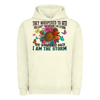 Pigment Pistachio they whispered to her you can't withstand the stor Urban Hoodie - Zillion Design Studio