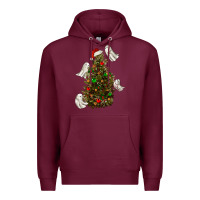 Burgundy christmas spirits Premium Hoodie - RanaPortraitStore