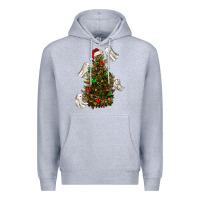 Heather Grey christmas spirits Premium Hoodie - RanaPortraitStore