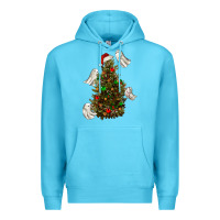 Ocean Blue christmas spirits Premium Hoodie - RanaPortraitStore