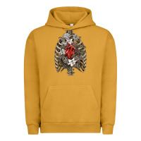 Pigment Peanut Butter Skeleton Rib Cage Heart Urban Hoodie - RanaPortraitStore
