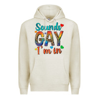 Oatmeal Heather sounds gay im in Premium Hoodie - texasbilliewilder