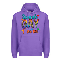 Purple sounds gay im in Premium Hoodie - texasbilliewilder