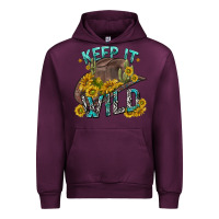 Mauve Wine keep it wild tbw Urban Hoodie - texasbilliewilder