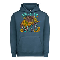 Pigment Midnight Navy keep it wild tbw Urban Hoodie - texasbilliewilder