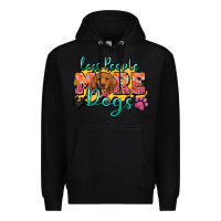 Black less people more dogs Premium Hoodie - Zillion Design Studio