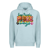 Blue Mist less people more dogs Premium Hoodie - Zillion Design Studio
