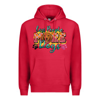 Cardinal less people more dogs Premium Hoodie - Zillion Design Studio
