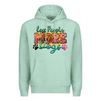 Seafoam less people more dogs Premium Hoodie - Zillion Design Studio