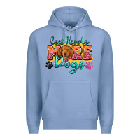 Colony Blue less people more dogs Premium Hoodie - Zillion Design Studio