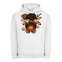 Pigment Lunar Rock baseball afro messy bun Urban Hoodie - texasbilliewilder