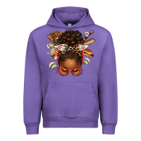 Tulip baseball afro messy bun Urban Hoodie - texasbilliewilder