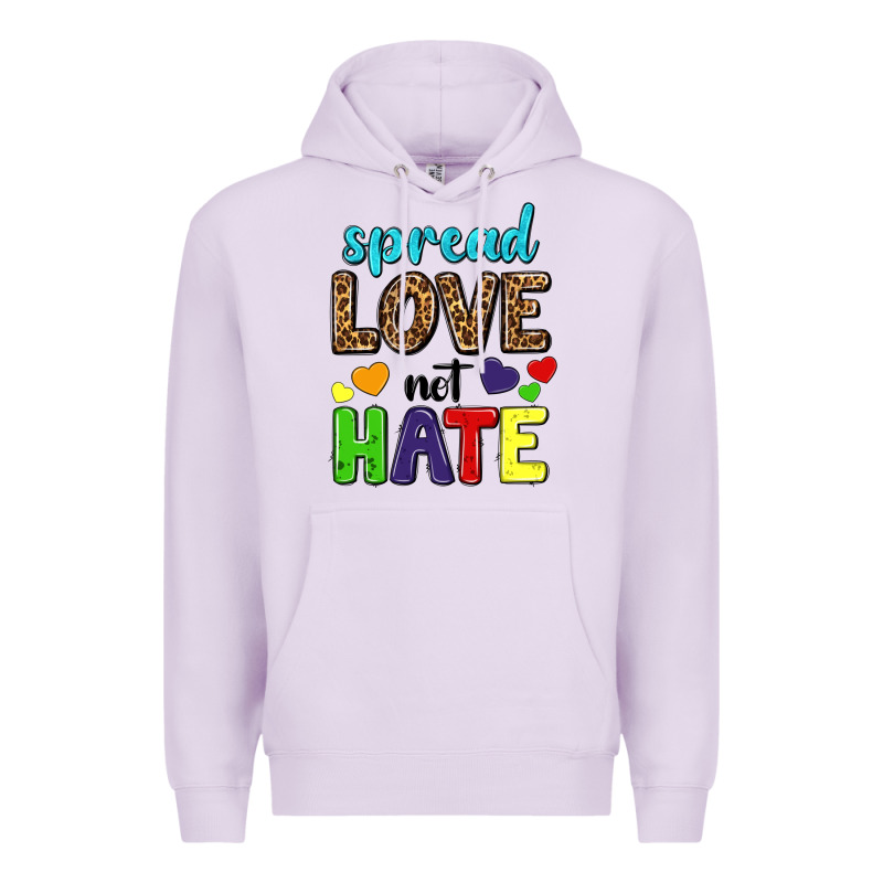 Spread Love Not Hate Premium Hoodie by texasbilliewilder | Teevron