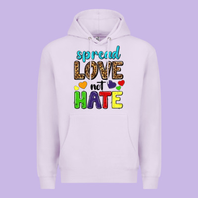 Spread Love Not Hate Premium Hoodie Designed By Texasbilliewilder