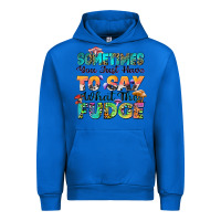 Cobalt sometimes you just have to say what the fudge Urban Hoodie - Zillion Design Studio