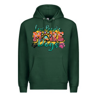 Sports Green less people more dogs paw zillion Premium Hoodie - Zillion Design Studio