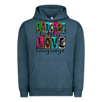 Pigment Midnight Navy sarcasm is my love language Urban Hoodie - Zillion Design Studio