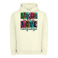 Pigment Pistachio sarcasm is my love language Urban Hoodie - Zillion Design Studio