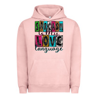 Pigment Salmon sarcasm is my love language Urban Hoodie - Zillion Design Studio