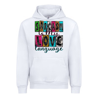White sarcasm is my love language Urban Hoodie - Zillion Design Studio