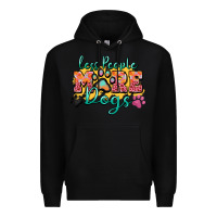 Black less people more dogs paw zillion Premium Hoodie - Zillion Design Studio