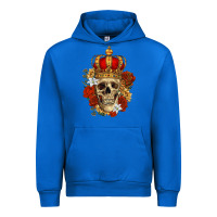 Cobalt Skull King Urban Hoodie - RanaPortraitStore