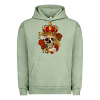 Pigment Oil Green Skull King Urban Hoodie - RanaPortraitStore