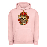 Pigment Salmon Skull King Urban Hoodie - RanaPortraitStore