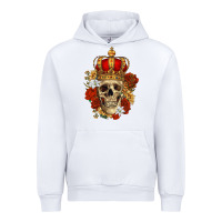 White Skull King Urban Hoodie - RanaPortraitStore