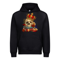 Black Skull With Crown Urban Hoodie - RanaPortraitStore