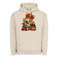 Pigment French Oak Skull With Crown Urban Hoodie - RanaPortraitStore