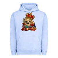 Pigment Grape Ice Skull With Crown Urban Hoodie - RanaPortraitStore