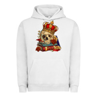 Pigment Lunar Rock Skull With Crown Urban Hoodie - RanaPortraitStore