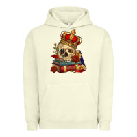 Pigment Pistachio Skull With Crown Urban Hoodie - RanaPortraitStore
