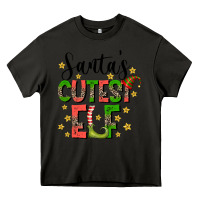 Asphalt santas cutest elf Heavy Core Tee - CowhideDigitalArt
