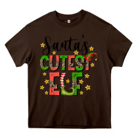 Chocolate Brown santas cutest elf Heavy Core Tee - CowhideDigitalArt