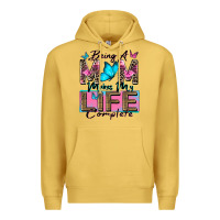 Antique Gold being a mom makes my life complete Premium Hoodie - Zillion Design Studio