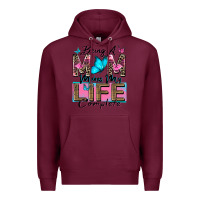 Burgundy being a mom makes my life complete Premium Hoodie - Zillion Design Studio