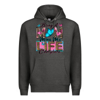 Charcoal Heather being a mom makes my life complete Premium Hoodie - Zillion Design Studio