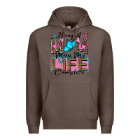 Coffee being a mom makes my life complete Premium Hoodie - Zillion Design Studio