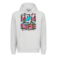 Dove Grey being a mom makes my life complete Premium Hoodie - Zillion Design Studio
