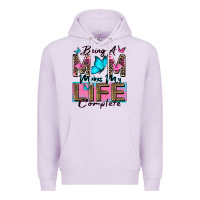 Lilac being a mom makes my life complete Premium Hoodie - Zillion Design Studio
