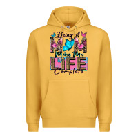 Mustard being a mom makes my life complete Premium Hoodie - Zillion Design Studio