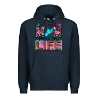 Navy being a mom makes my life complete Premium Hoodie - Zillion Design Studio