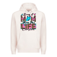 Pale Pink being a mom makes my life complete Premium Hoodie - Zillion Design Studio