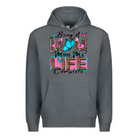 Rock being a mom makes my life complete Premium Hoodie - Zillion Design Studio