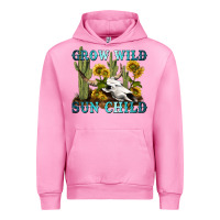 Fuchsia Pink grow wild sun child tbw Urban Hoodie - texasbilliewilder